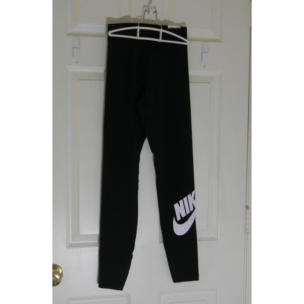 Nike | Tight Fit High Rise Full Length Leggings Swoosh Size XS NWT